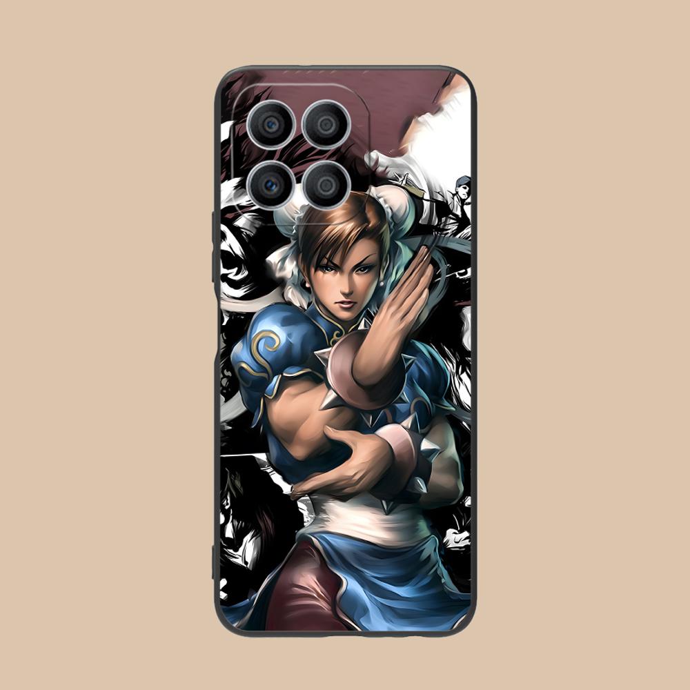 Street Fighter Chunli Phone Case for Honor 90 80 70 60 50 30 20 10 9 8 7 Pro S SE Lite 5G Colorful Printing Cover Pretty Cover