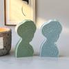 DIY Abstract Face Silicone Mold Handmade Aroma Candle Plaster Resin Ornament Female Face Molds Soap Candle Making Supplies