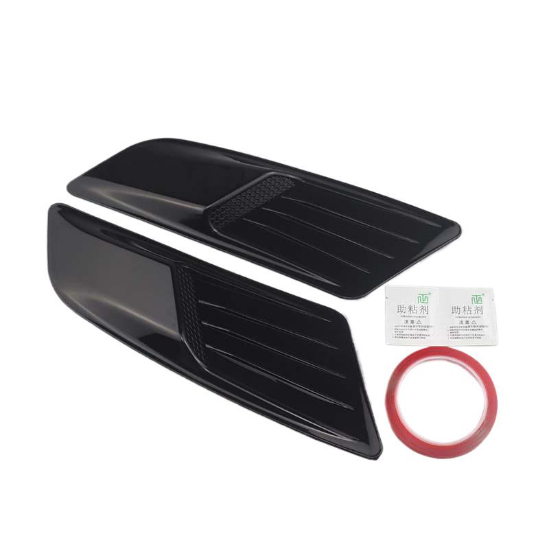 Car Carbon Fiber Copy Universal Front Hood Air Intake Trim Scoop Vent Guards Engine Hood Decoration Exterior Accessories