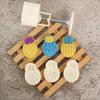 50g Plastic Material Mooncake Moulds Mooncake Stamps Cute Pineapple Shaped DIY Mooncake Gadgets for Mid-Autumn Festival