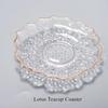 Crystal Glass Cup Coasters, Japanese Style Teaware, Thermal Insulation Teacup Tray, Small Cute Saucer, Kung Fu Tea Set Accessory