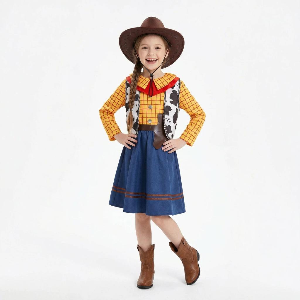 Children's Day new toy story cosplay girls Woody dress party dress up performance clothes