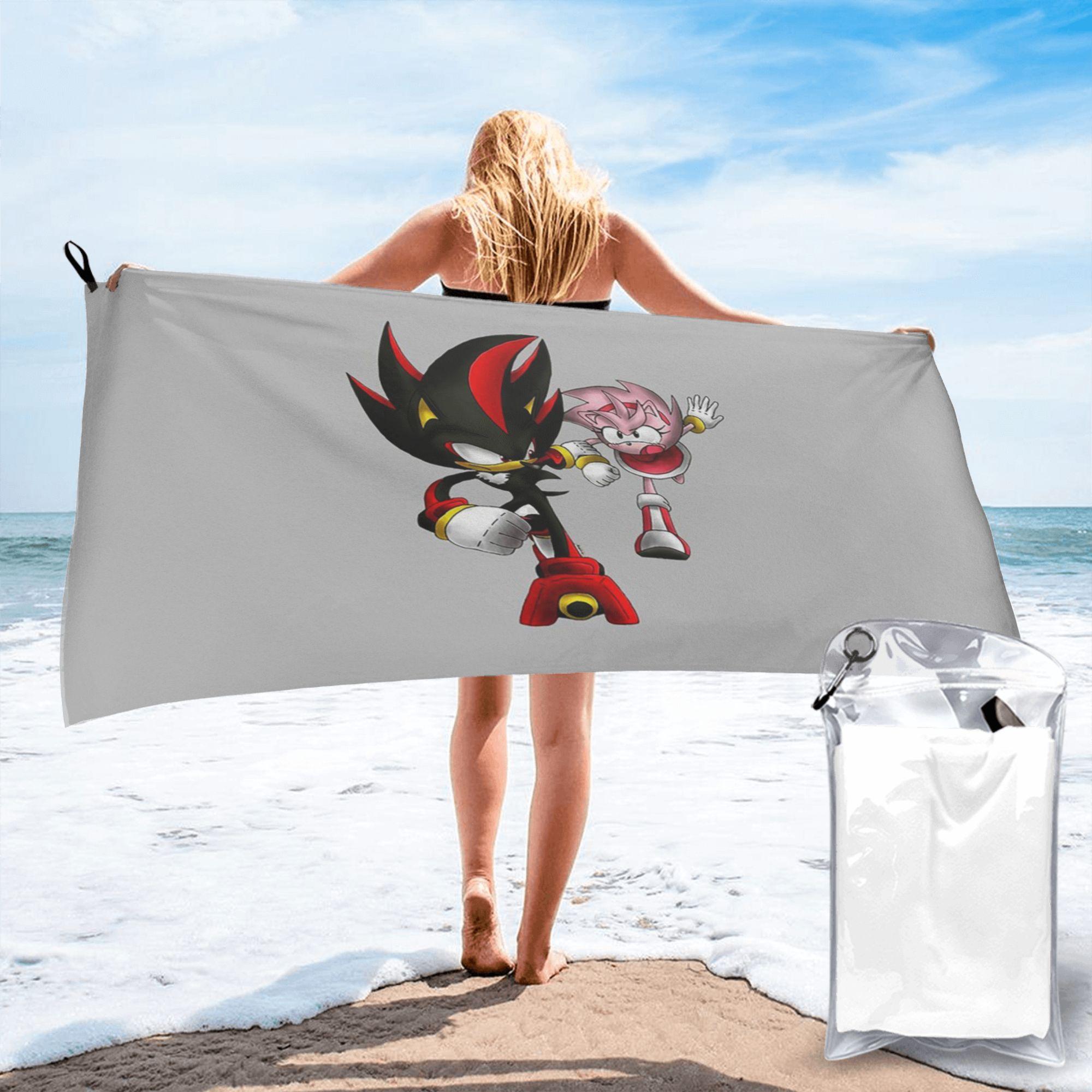 

Shadow The Hedgehog Beach Towel Soft Microfiber Quick Dry Absorbent Quick Towels For Mountain Climbing W30*H60(CM)