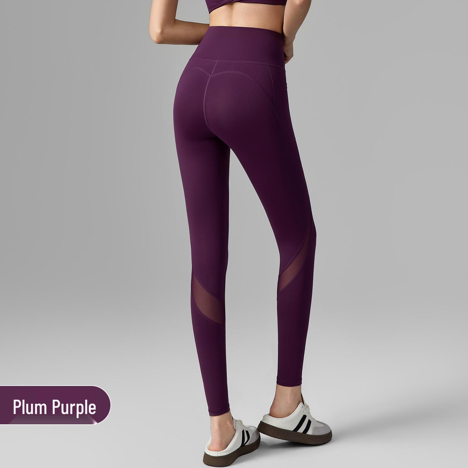 

2026 Mesh Yoga Pants: High-Stretch, Hollow Pocket, Peach-Lift Sports Leggings for Women Large