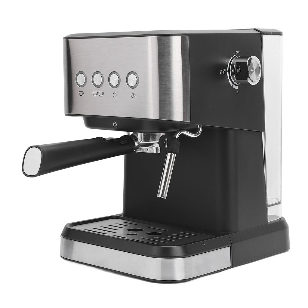 Semi Automatic Compact Coffee Machine 20 Bar Coffer Maker with Milk Frother Steam Wand 1.5L Water Tank Quick Preheat
