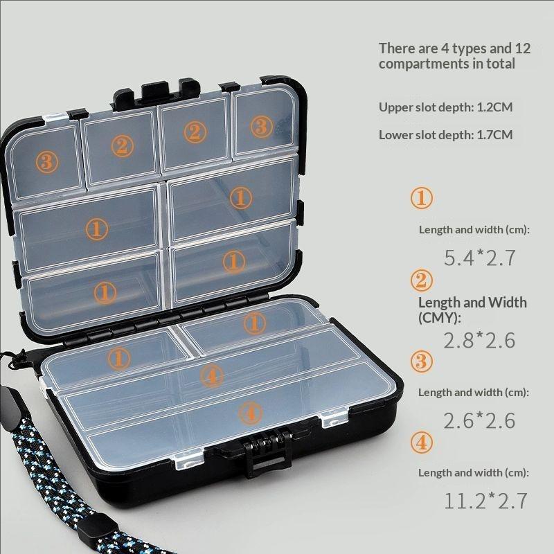 Double Sided Tackle Box Box Fishing Gear Accessory Storage Box Fishing Bait Box Mino Hard Bait Pencil Squid Fake Bait Box