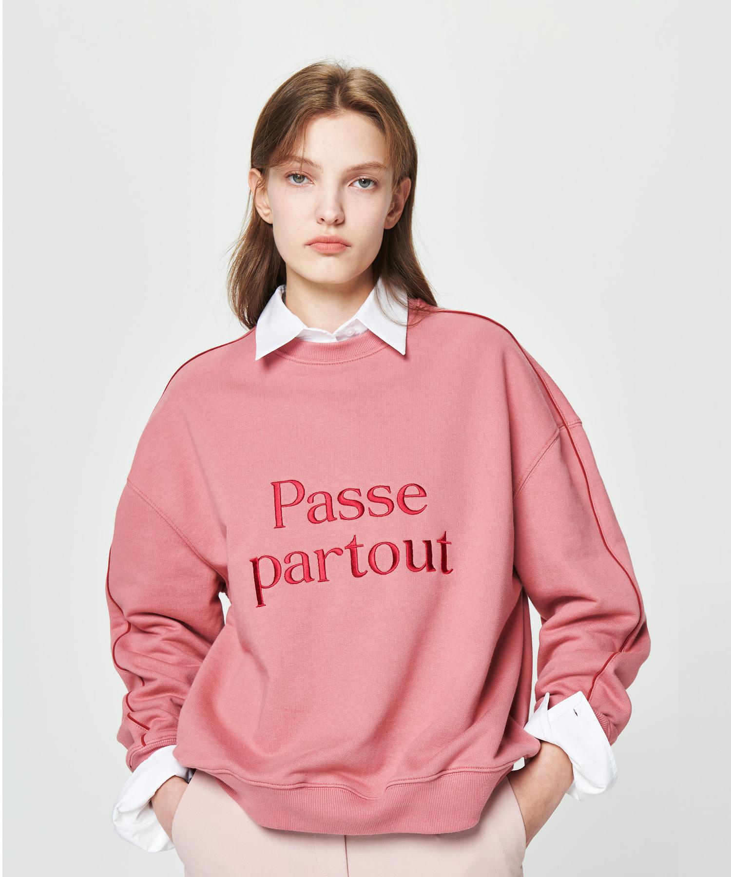 Свитшот с логотипом Paspartu Passe Partout [Розовый]