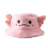 Cute Embroidered Axolotl Hat | Bucket Hat | Soft and Fluffy Material