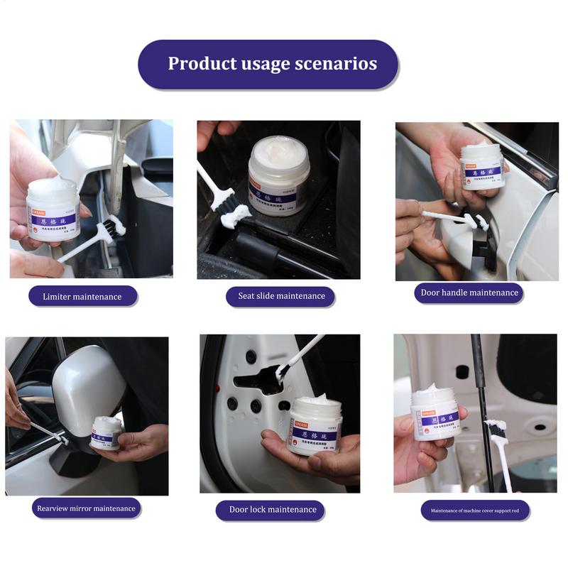 100g Gear Bearing Oil Greas White Car Sunroof Track Lubricating Grease Door Abnormal Noise Antirust Oil Mechanical Maintenance