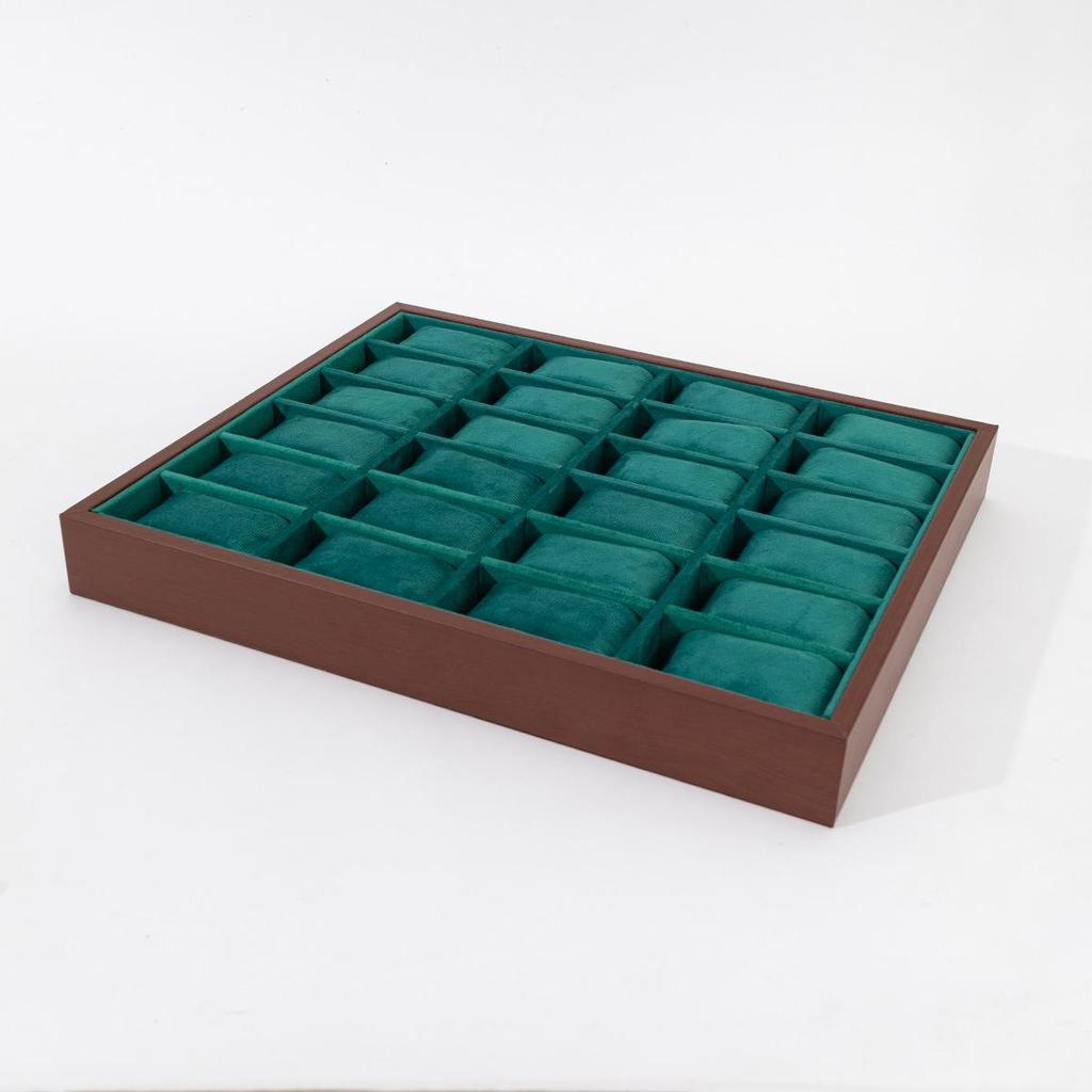 Watch Display and Storage Box with Velvet Stand