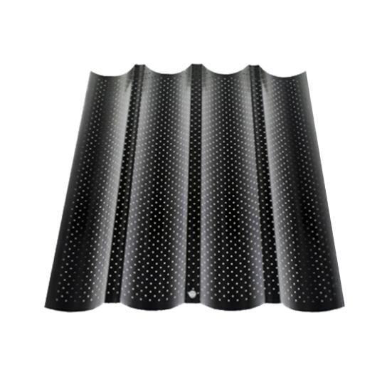 2/3/4 Grooved Nonstick Perforated French Bread Baguette Bake Mold Baking Pan