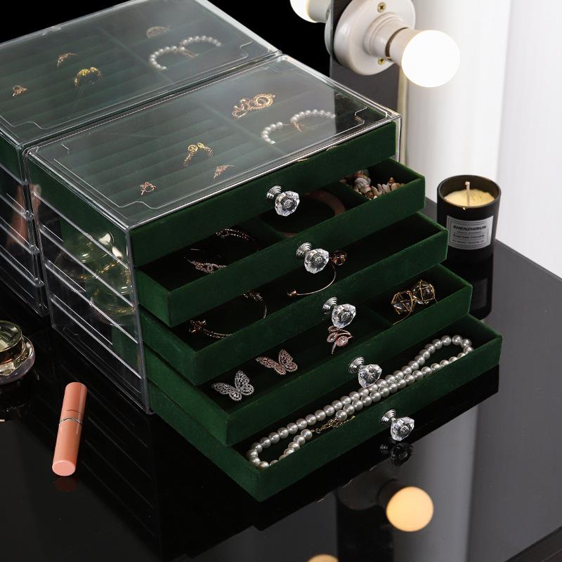 

Подставка для украшений 5-ярусный лоток для украшений Браслет Кольцо Серьги-гвоздики Дисплей Высококлассное хранение Лоток для хранения ожерелий 23.5*13.5*17