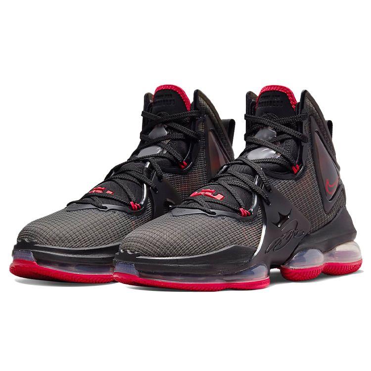 Nike LeBron 19 Bred Men Sneakers Black University-Red CZ0203-001