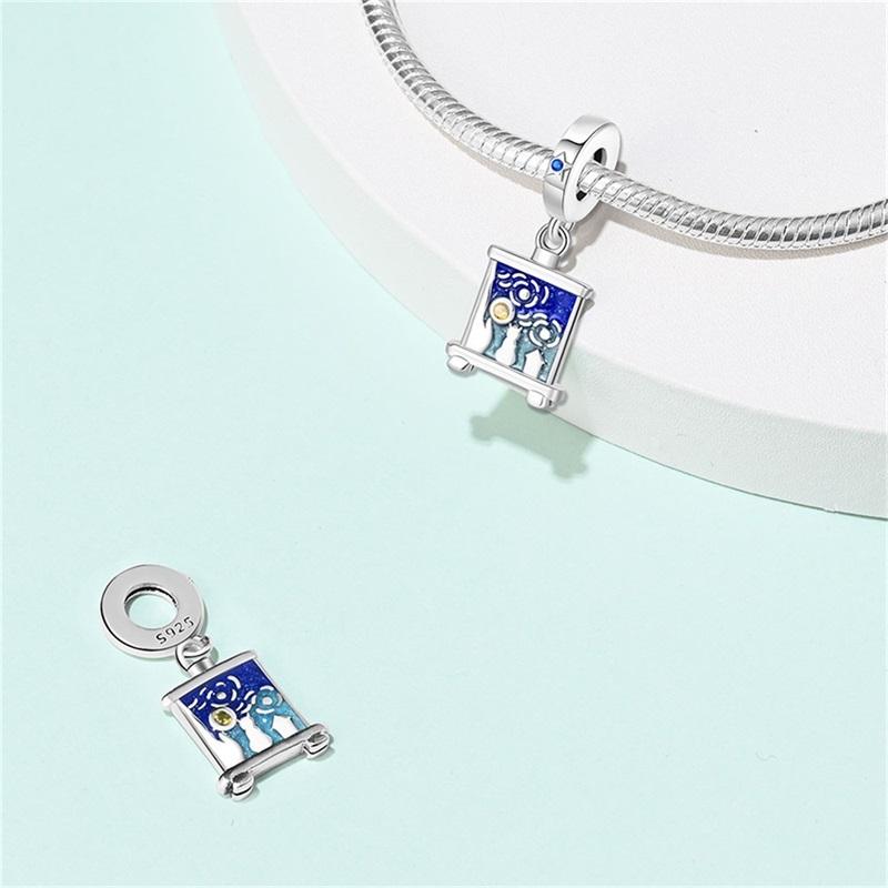 Charms Copper Art Music Theme Series Beaded Pendant For 3Mm Original Bracelet Necklace Women'S Luxury Exquisite Jewelry Gift