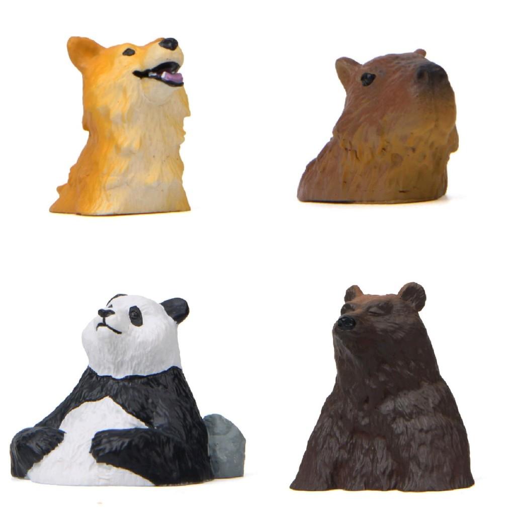 Dog Panda Resin Bear Figurine Toy With Cartoon Decoration For Home Decor Gift