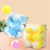 12PCS Colorful Plush Ball Cat Toys for Cats Molar Bite Resistant Bouncy Interactive Funny Cat Balls Chew Toy Pet Products