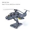 3D Metal Puzzle Comanche Rah-66 Attack Helicopter Diy Handmade Assembly Model Puzzles Building Blocks Toys For Kids