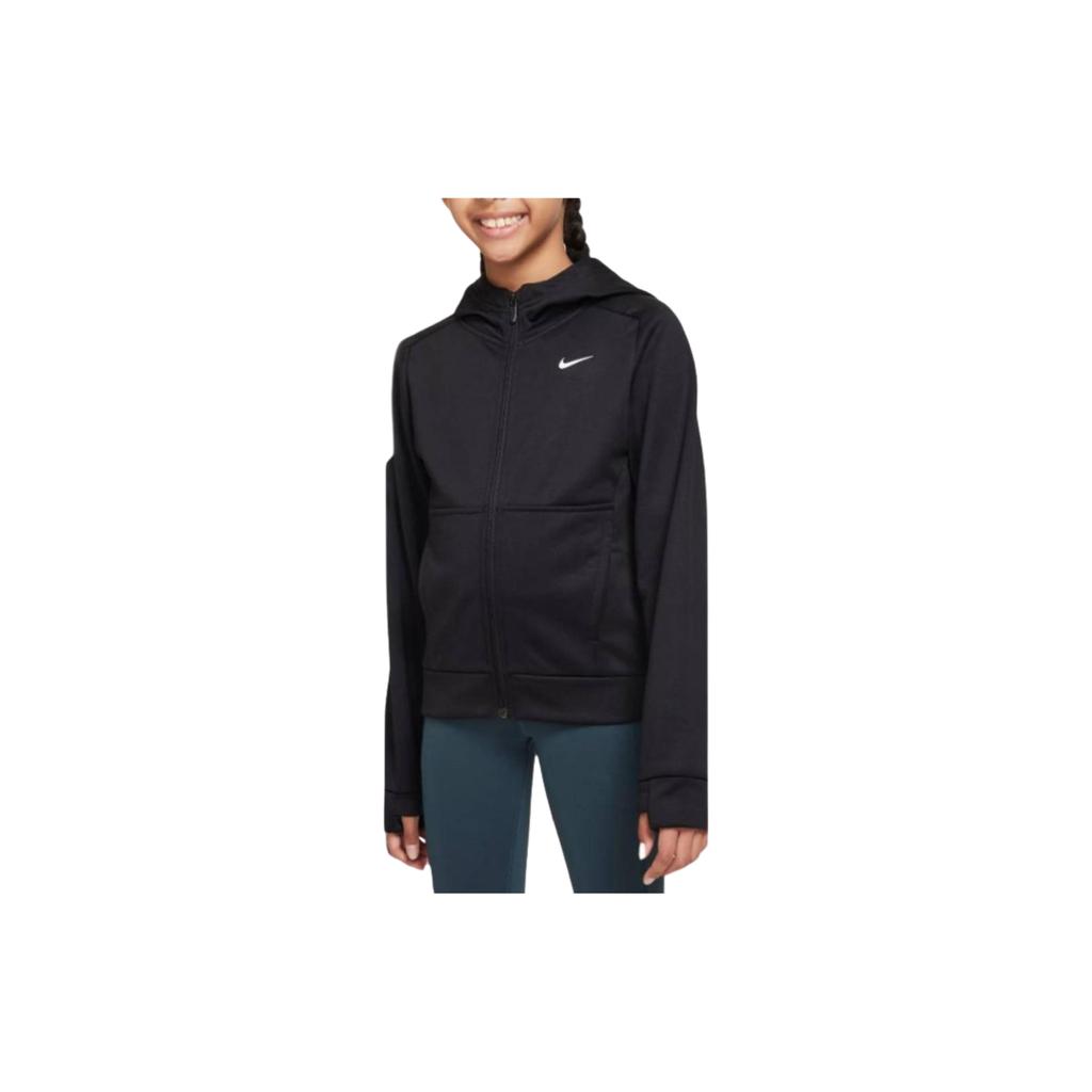 Nike Therma-FIT Full-Zip Hoodie Kids Tops Black FD2861-010