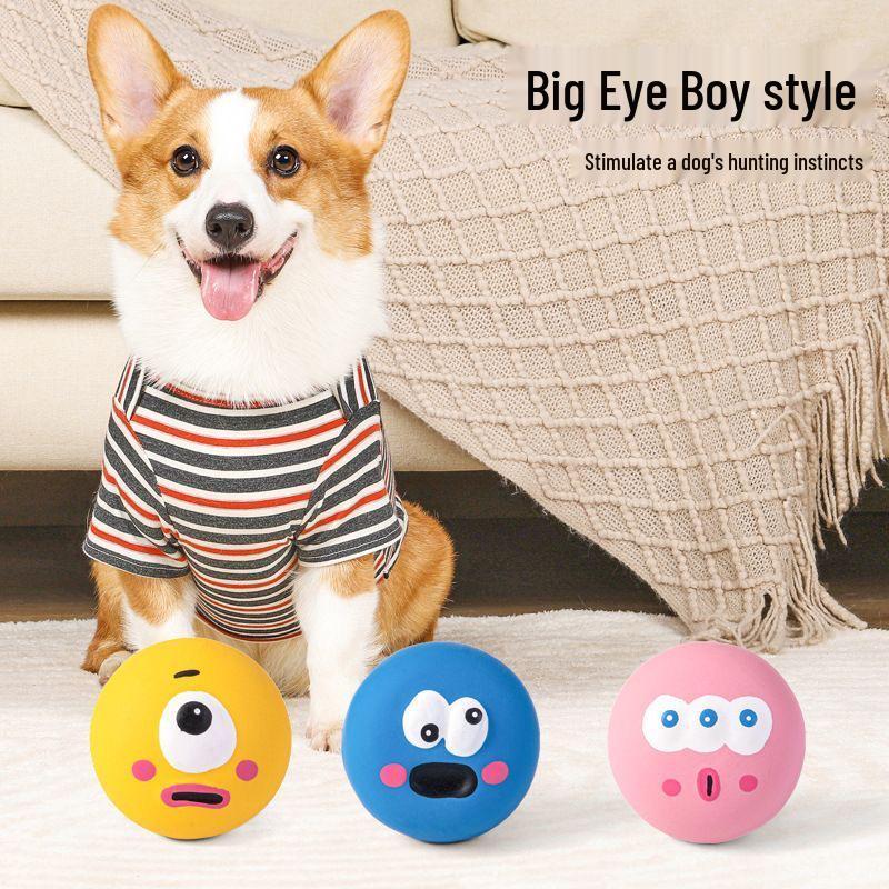 Eco-Friendly Latex Squeaky Puppy Toys for Teeth Cleaning