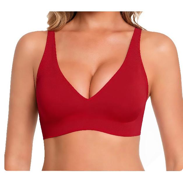 Zeriluna Push-Up Seamless Bra Wireless Invisible Bra for Small Busts Polyamide Spandex