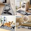 1Pcs Anti Fatigue Kitchen Rugs, Butterfly Print Waterproof Non-Slip Thick Cushioned Kitchen Mat Heavy Duty Comfort Standing Mat for Kitchen