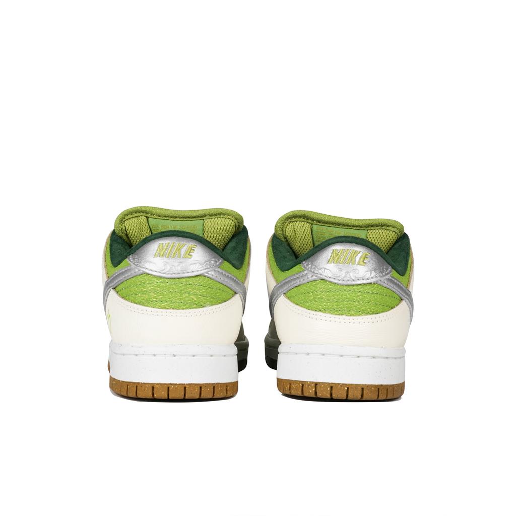 Nike Dunk SB Cushioning Low top Skateboard Shoes Unisex White Green FQ7585-200(Team-)-Random packaging bags