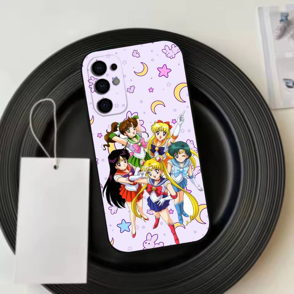 Sailor M-Moons Phone Case For Samsung S25,S24,S21,S22,S23,S30,Ultra,S20,Plus,Fe,Lite,Note,10,Black Cover