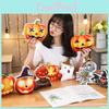 Entzückendes Halloween-Kürbis-Plüschkissen-Spielzeug mit gruseligen Designs für festliche Dekoration und Geschenke