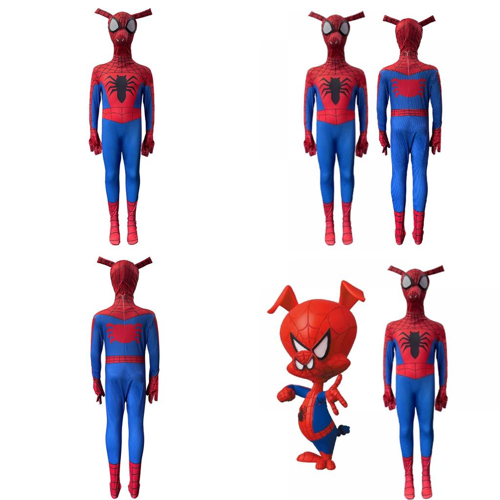 Spider Ham Hero Costume With Polyester Fabric For Cosplay And Halloween