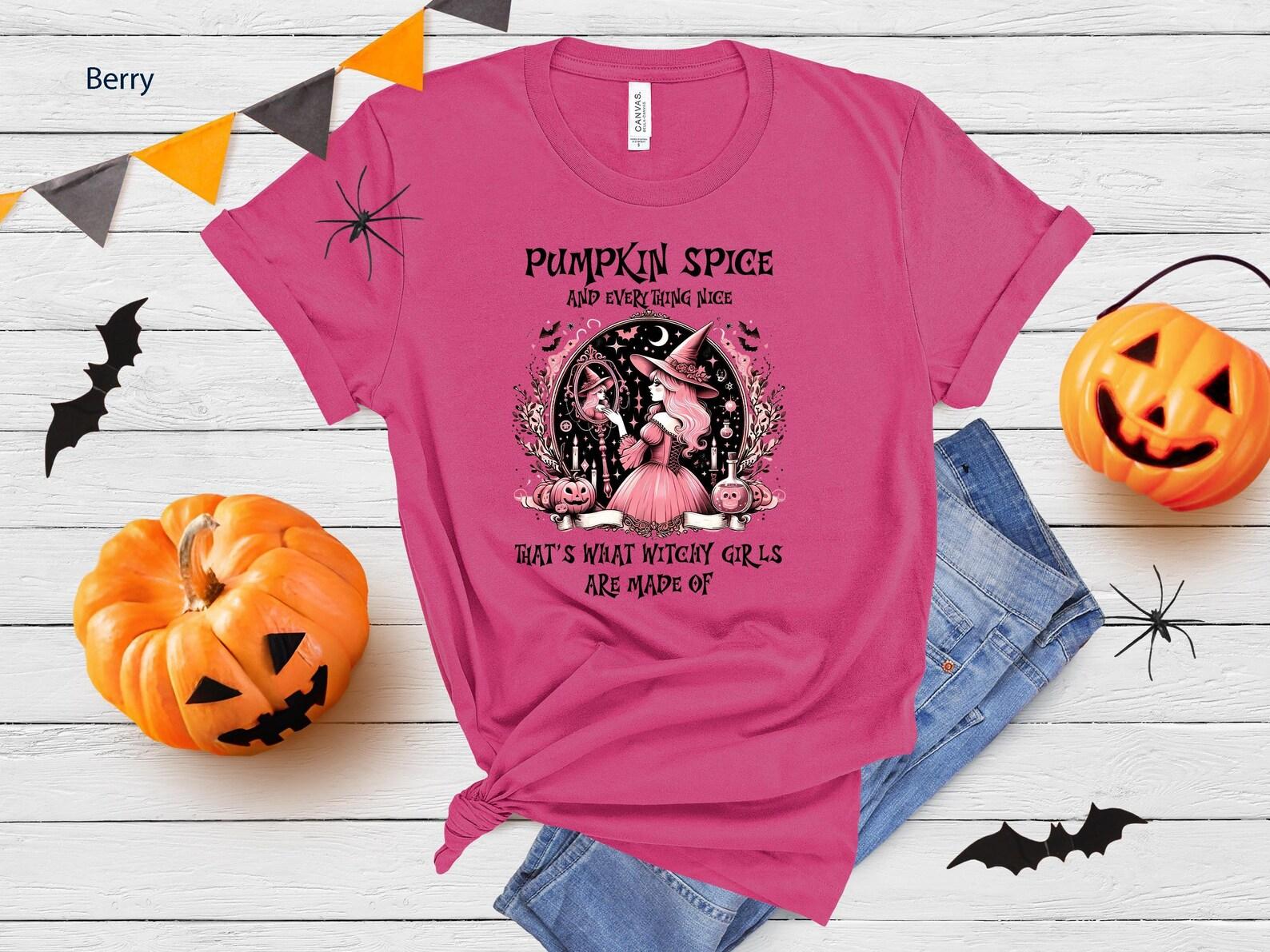 Witchy Girl T-Shirt | Halloween Pumpkin Tee M