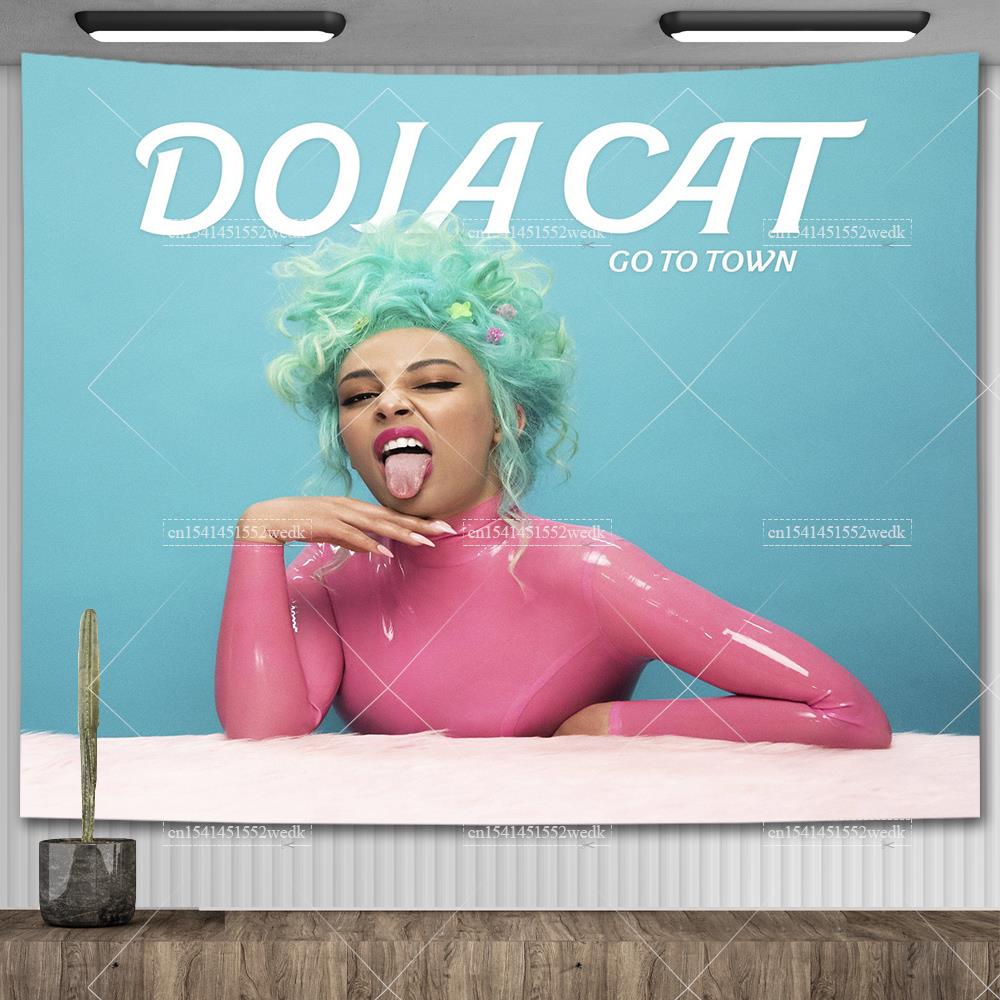 Doja Cat Scarlet Müzik Albümü Kapak Posteri Duvar Asılı Goblen Hiphop Pop Goblenler Estetik Oda Dekorasyonu Arka Plan Bezi