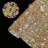 12x20/24x20cm Self-adhesive Rhinestone Crystal Glitter Stickers Sheet DIY Diamond Decoration Sticker Phone Car Trim Decor Decal