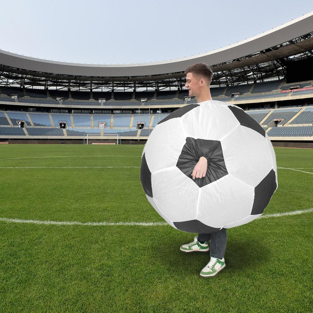 Inflatable Soccer-Shaped Costume Funny Full Body Blow Up Cosplay Costume Suit For Adult Halloween Party Costume For Adult Role