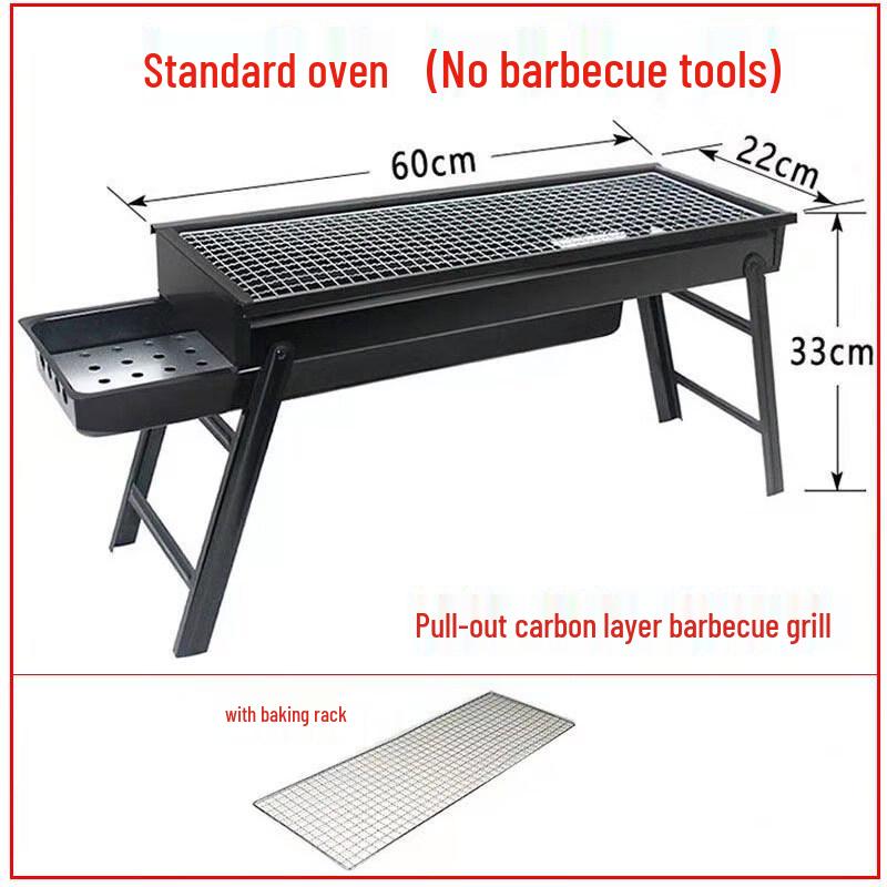 GOWKE Foldable Outdoor Charcoal BBQ Grill