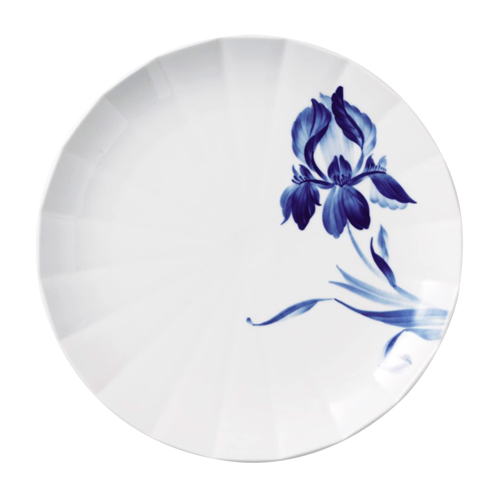 

[Officially Imported] Royal Copenhagen Blomst Plate, 27cm, Iris, 1025321, White, Wedding Gift