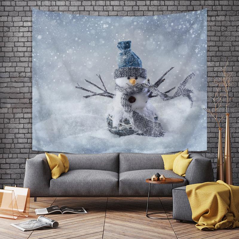 

Гобелены рождественской серии, снежинки, лоси, рождественские елки, декоративные гобелены Санта-Клауса 100x75cm