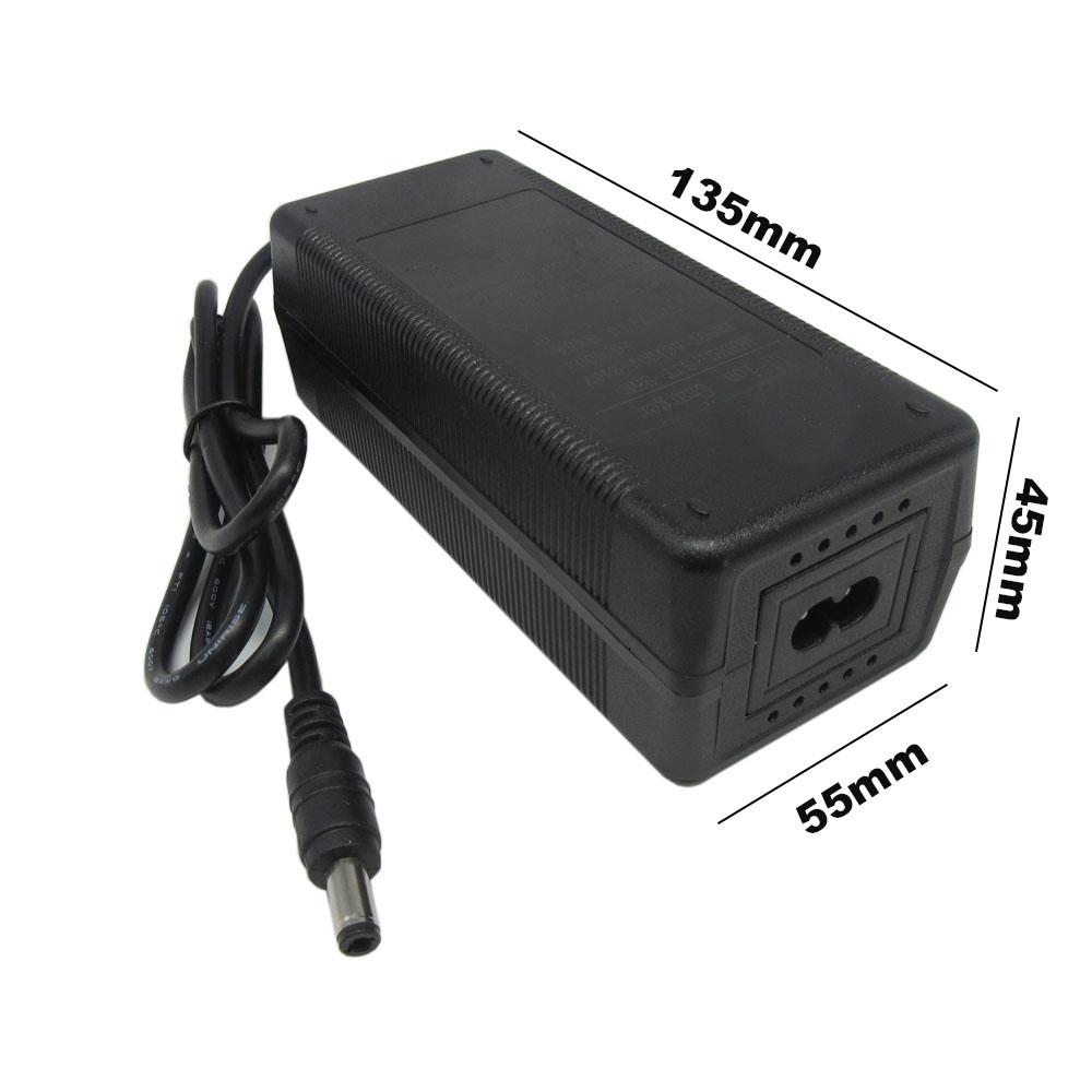 54.6V 2A Lithium Charger 48V 48 Volt 2A 13S Li-ion 8AH 10AH 12AH 13AH 14AH 15AH 18650 Battery Charger GX16 XLRM DC Port With Fan