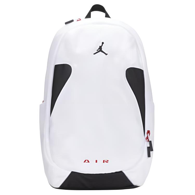 Jordan 24L Simple Large Capacity Polyester Backpack Medium Unisex Backpack White JD2613026AD-003 White