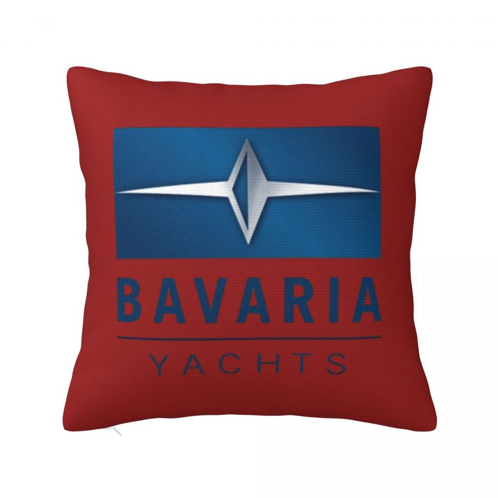 Bavaria Yachts Blue Silver Logo Square Pillowcase Cushion Cover Pillow Case Throw Pillow Cover for Home Sofa Living Room