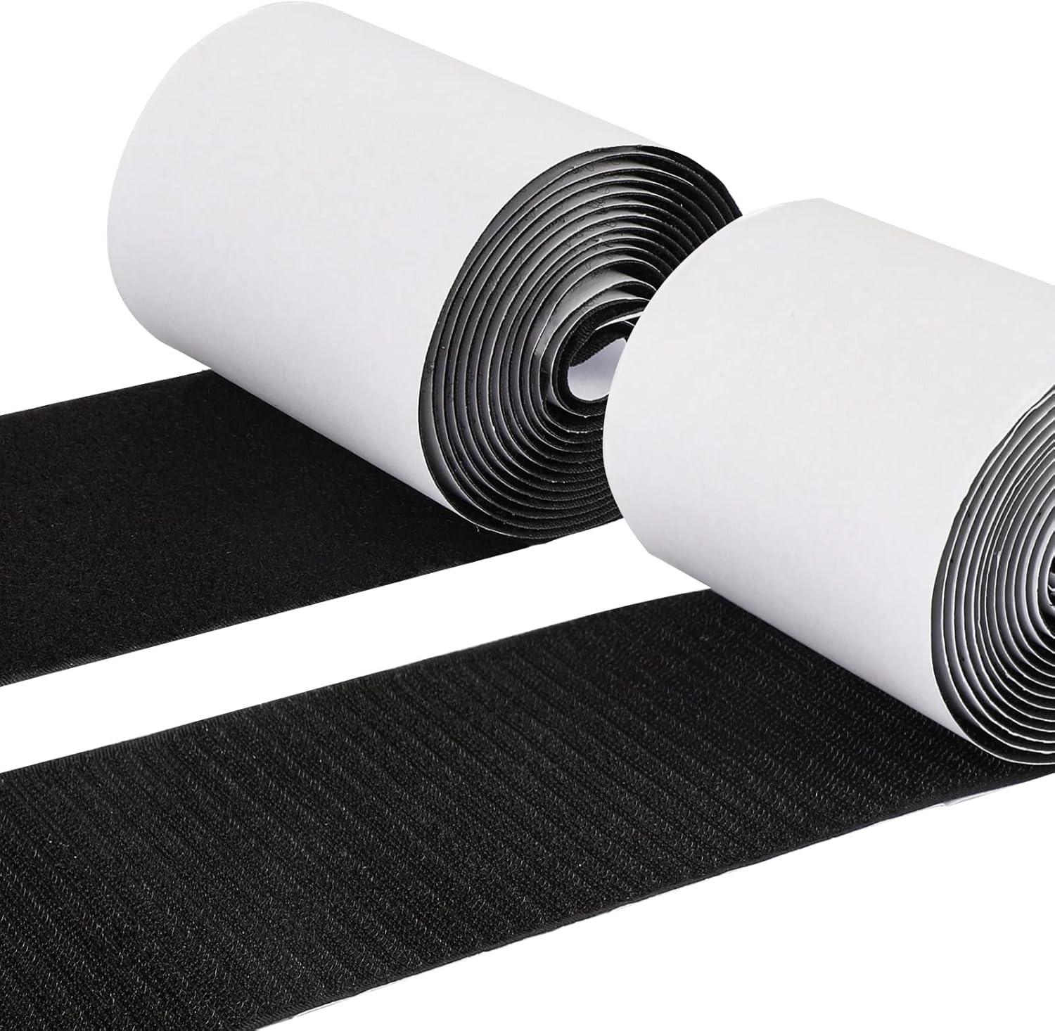 

1Set/2Rolls 1/2/3meters Nylon Couch Cushion Non-Slip Grip Tape Adhesive Hook and Loop Strips for Fabric Outdoor Patio Cushions 1m чёрный