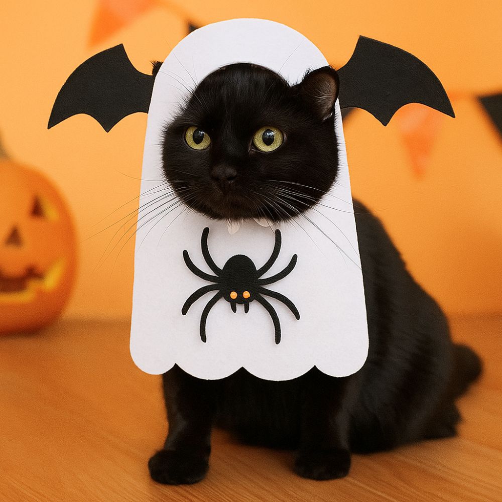 Filz Haustier Cosplay Kleidung Kürbis Spinne Halloween Katze Kopfbedeckung Halloween Party