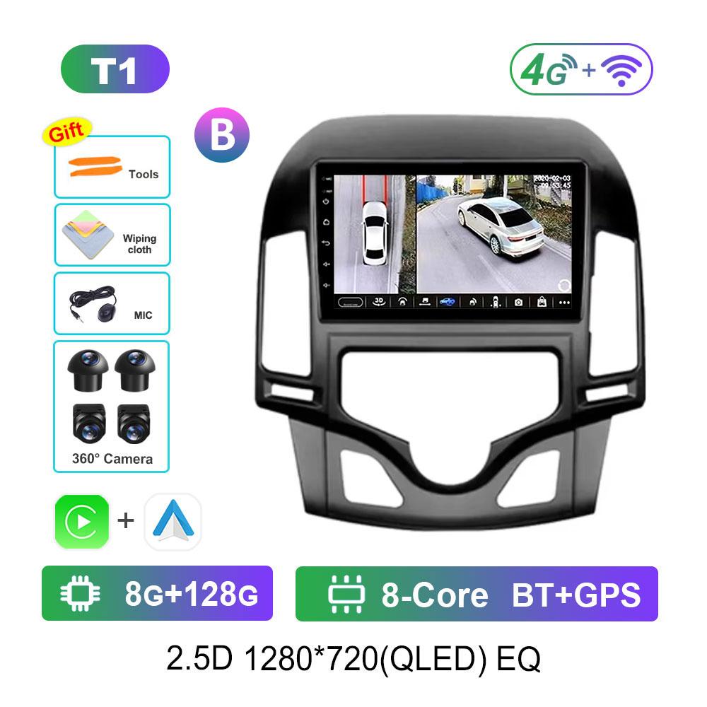 Android OS Car Radio Multimedia Player for Hyundai I30 2006 - 2011 WiFi GPS Navigation DSP Stereo Split Screen BT Head Unit