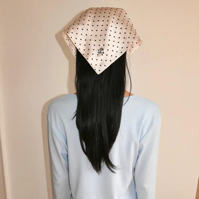 Satin Hair Scarf_Dot