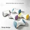 Knee Pillow with Washable Polyester Cover and Yielding Center, Carry Loop for Side Sleep and Between-Knee Placement