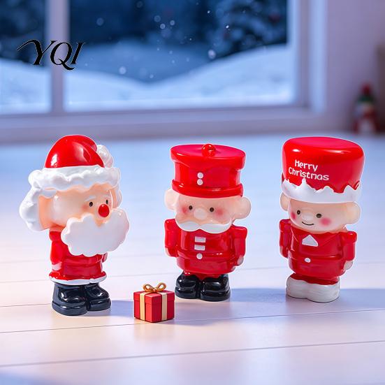 Holiday Decoration Supplies for Crafts Mini Christmas Figurines, Small Dollhouse Decorations, Micro Landscape Decorative Resin Pieces Crafting