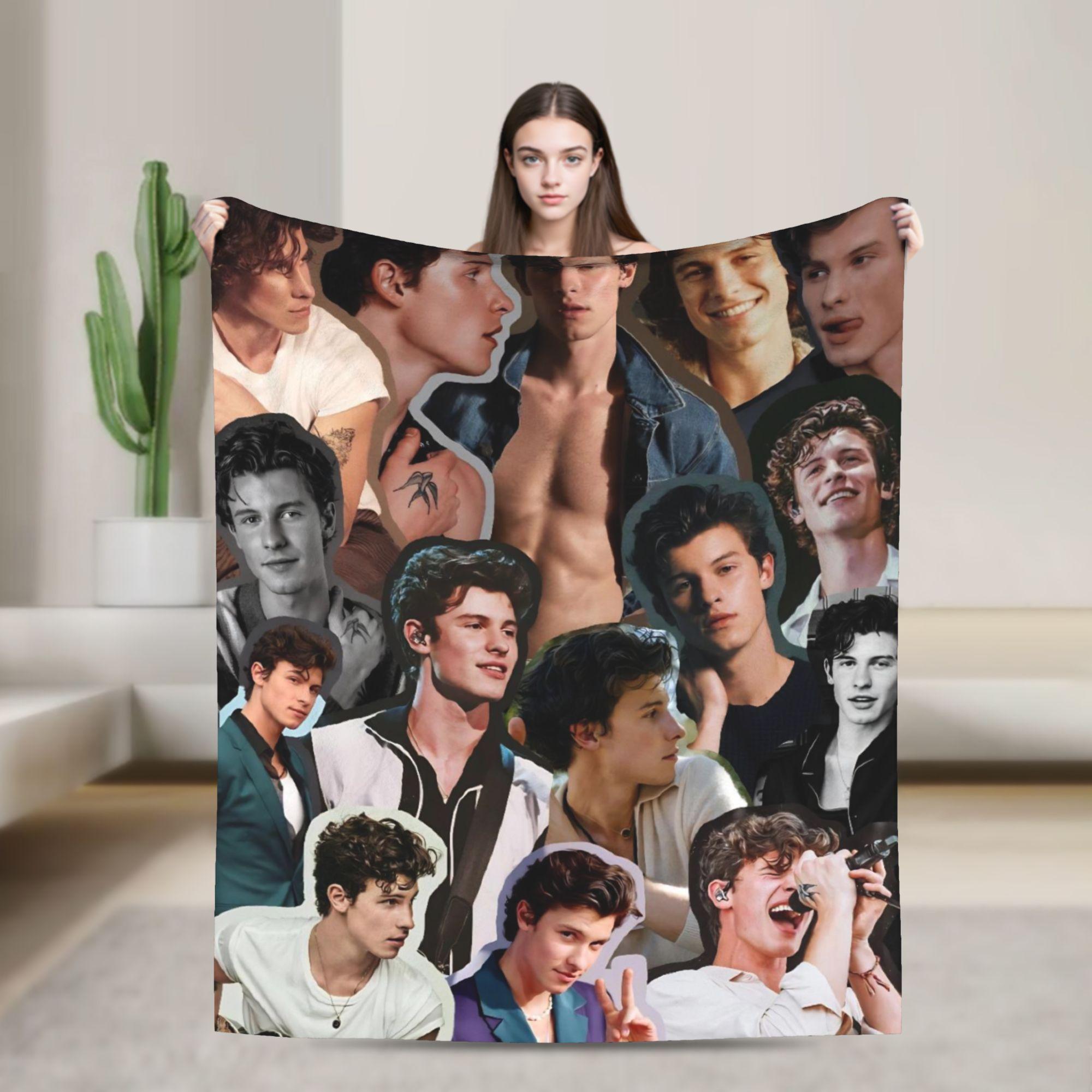 

Warm Blanket Adult Decorative Rapper Shawn Mendes Throw Blanket Flannel Bedspread For Couch Chair Street Trend Sofa Bed Cover 75x90cm
