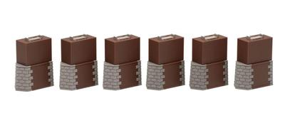 TOMIX N Gauge Brick Pier Square Set of 6 3271 Railway Model Supplies