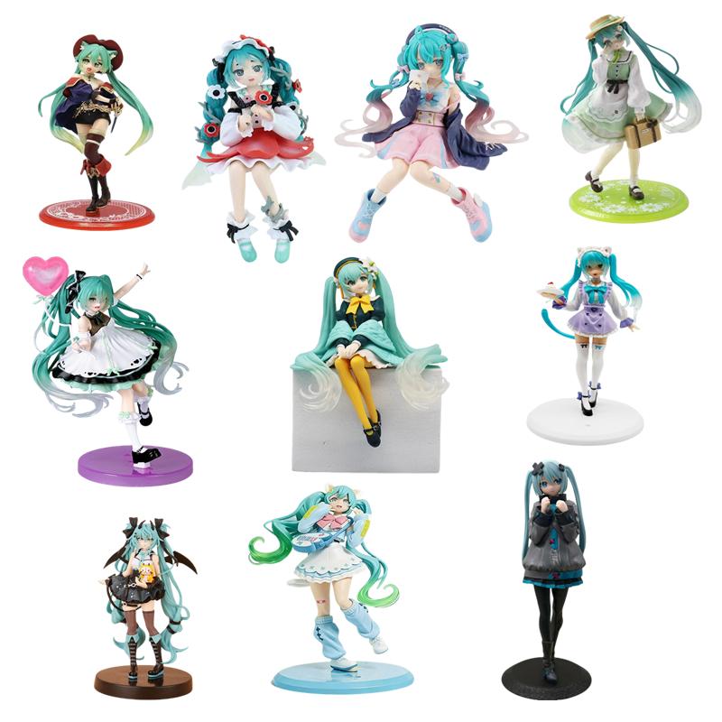 4.33-7.87 Inch Hatsune Miku Anime Action Figures Noodles Stopper Model Figure Toys Collectible Gift For Toys Hobbies Children