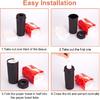Car Tissue Tube, Cylinder Tissue Box Diameter 2.75'' PU Leather Round Tissues Container For Car Cup Holder, Up To 30 Count Tissue