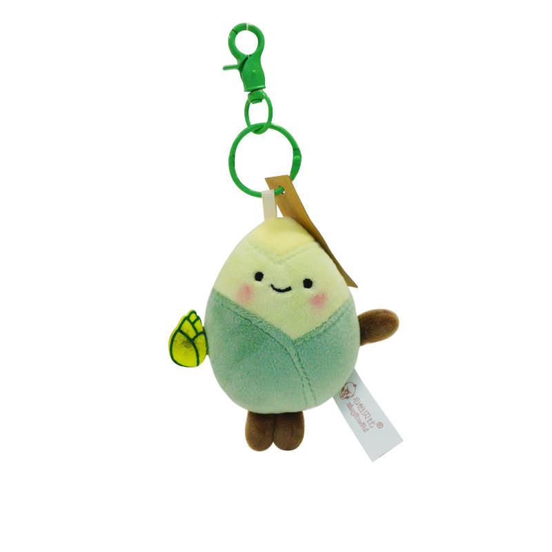 Charming Apple Plush Keychain With Short Plush For Youthful Backpack Accessories